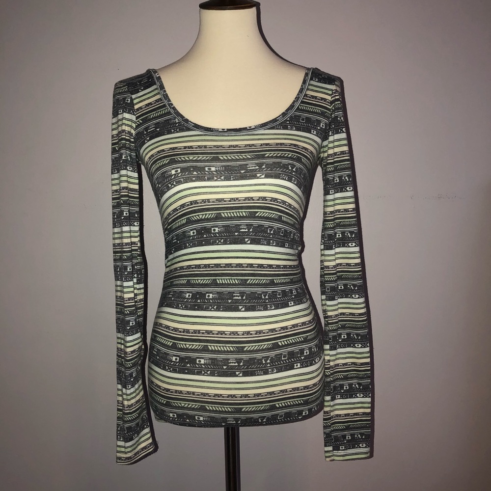 Tribal long sleeve top